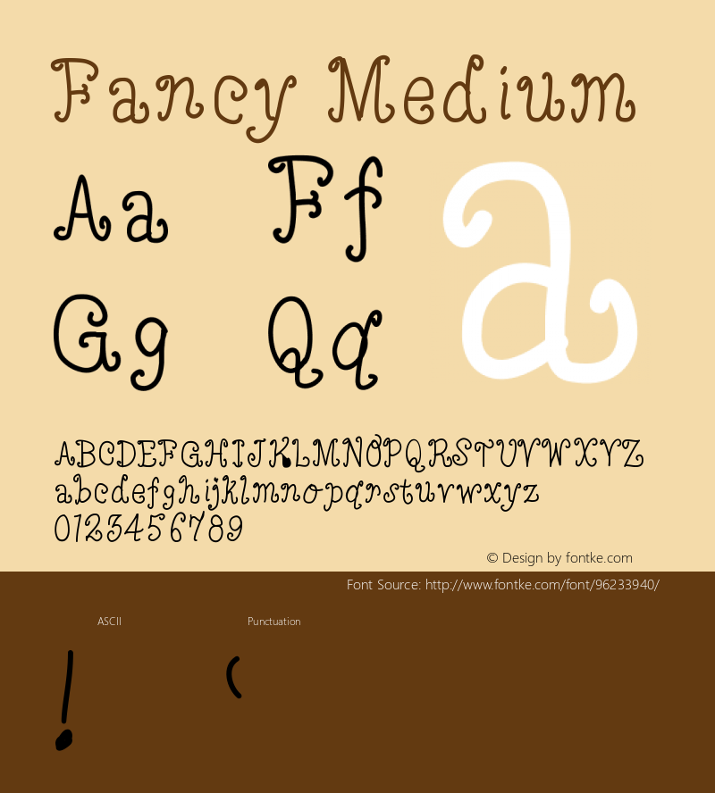 Fancy Version 001.000 Font Sample