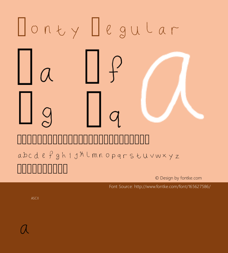 Fonty 1.0 Font Sample