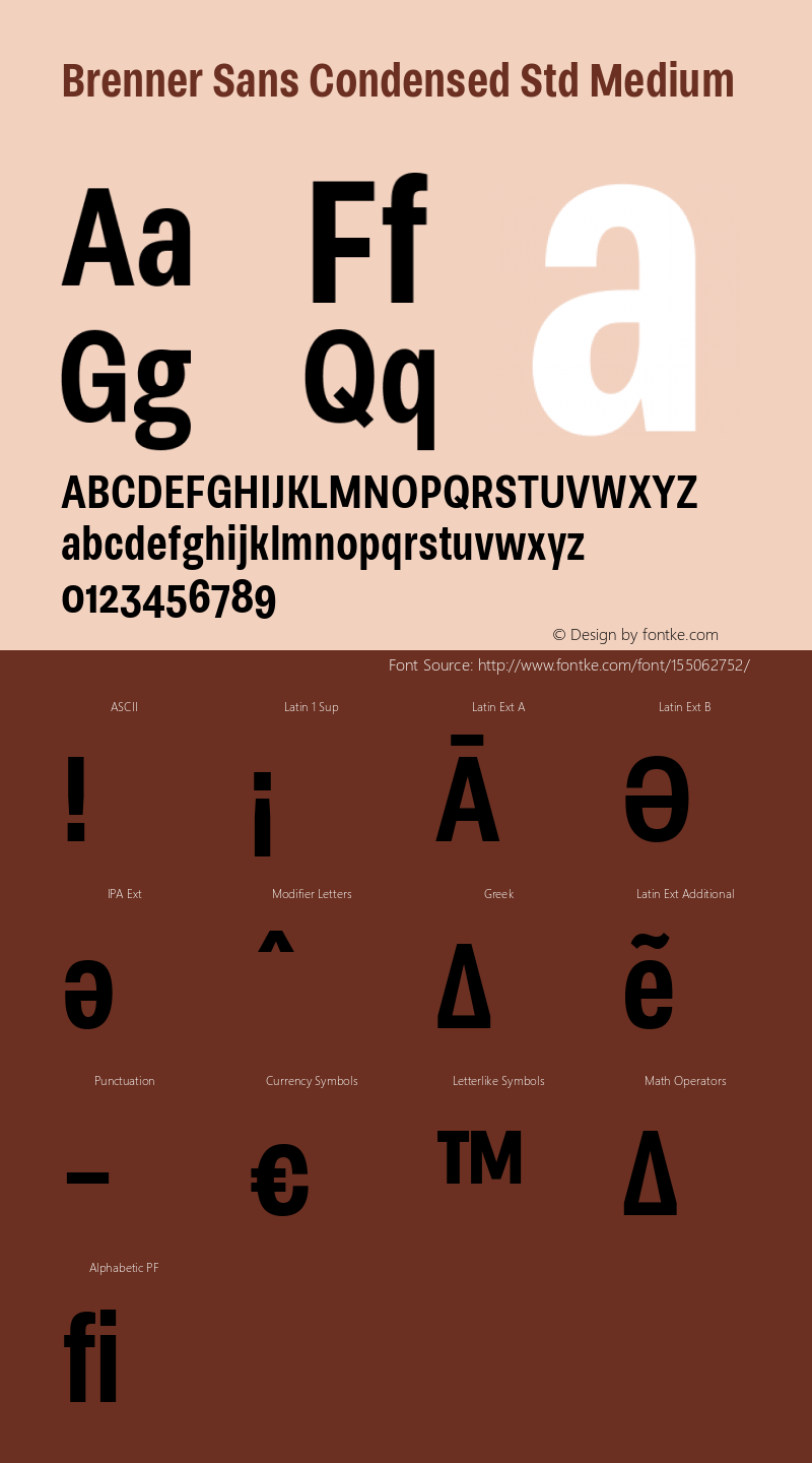 5b55cf84436b18a6 - subset of Brenner Sans Cond Std Med Version 1.0; 2018 Font Sample