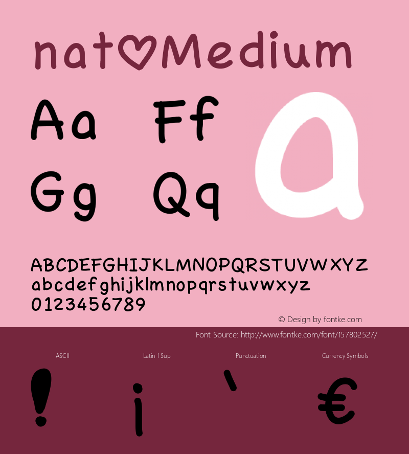 nat Version 001.000 Font Sample