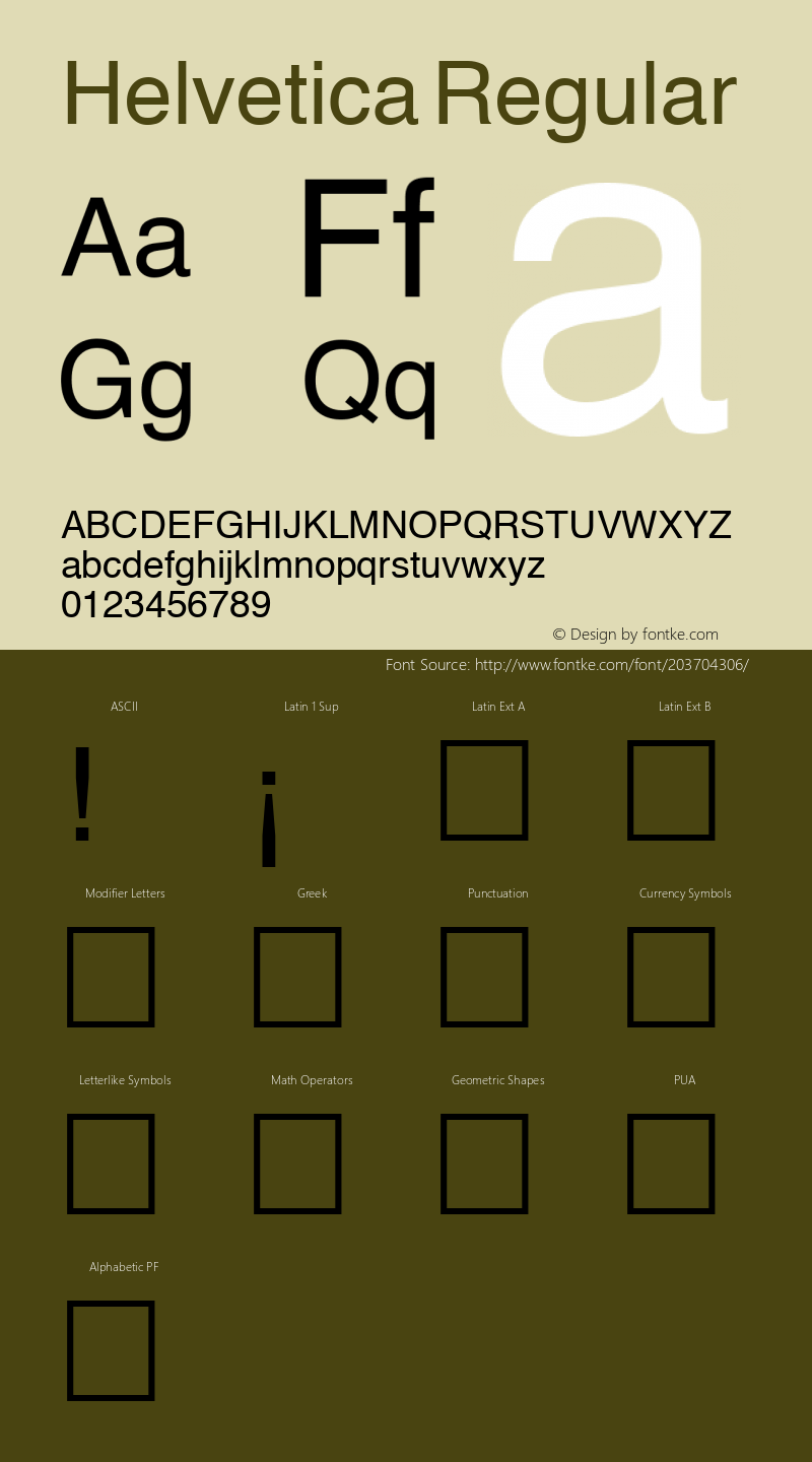 Helvetica Altsys Metamorphosis:17/8/92图片样张