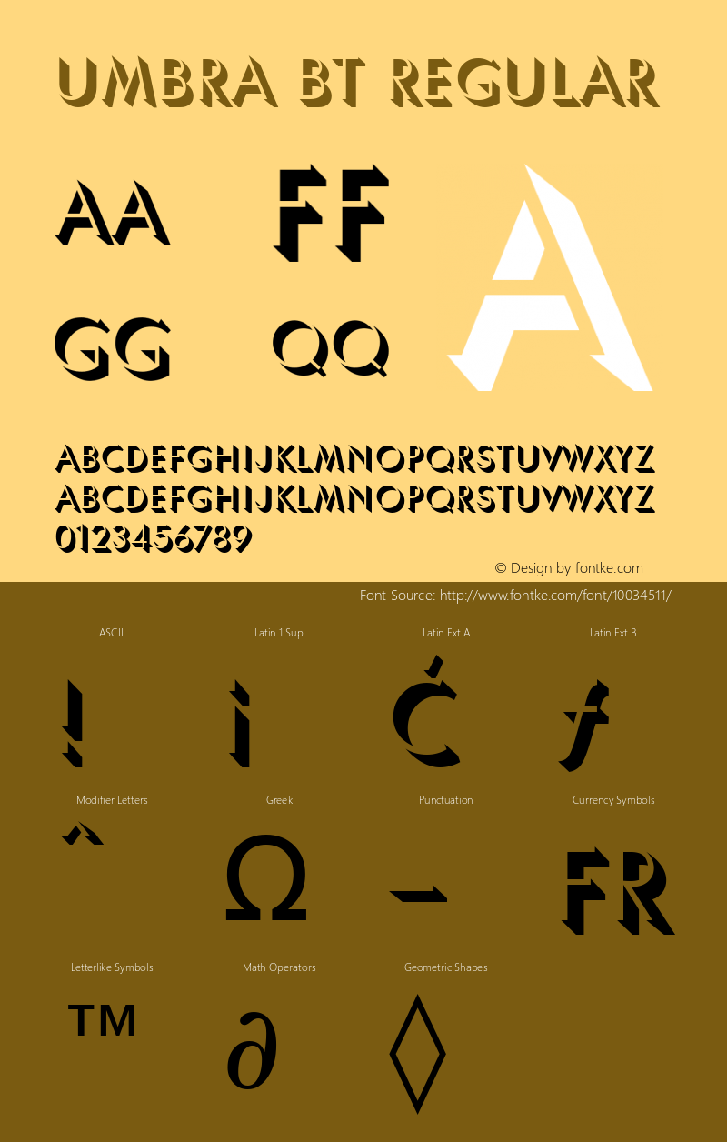 Umbra BT Regular mfgpctt-v1.53 Monday, February 1, 1993 3:07:39 pm (EST) Font Sample