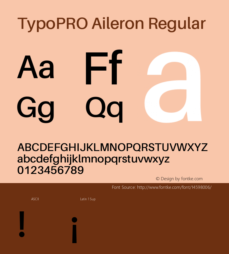 TypoPRO Aileron Regular Version 1.000;PS 001.000;hotconv 1.0.70;makeotf.lib2.5.58329 Font Sample