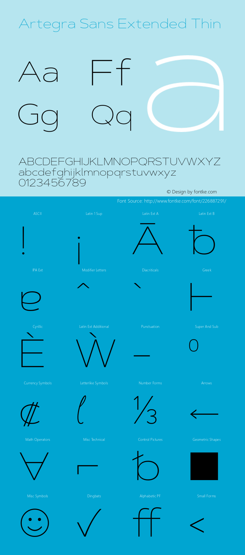 ArtegraSansExtended-Thin Version 1.00;com.myfonts.easy.artegra.artegra-sans.extend-thin.wfkit2.version.4Kon图片样张