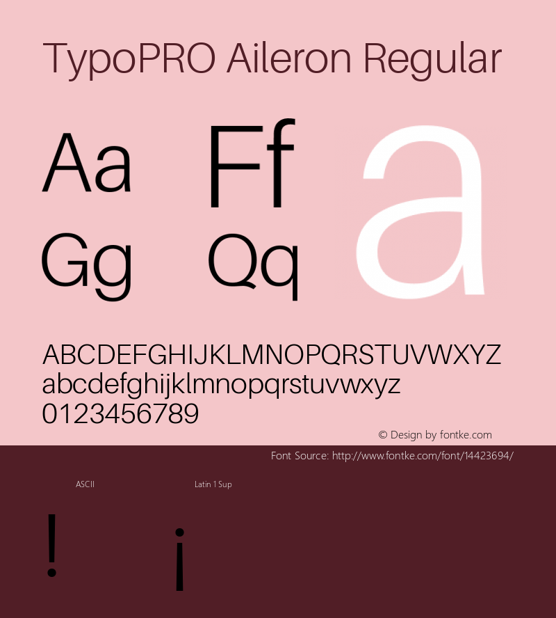 TypoPRO Aileron Regular Version 1.000;PS 001.000;hotconv 1.0.70;makeotf.lib2.5.58329 Font Sample