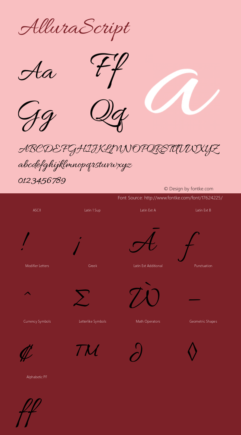 AlluraScript ☞ Version 2.000;com.myfonts.easy.typesetit.allura.script.wfkit2.version.4xwb Font Sample