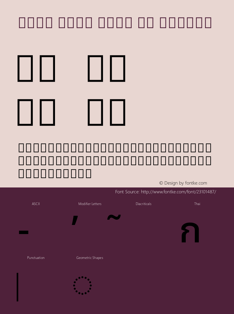 Noto Sans Thai UI Medium Version 1.902 Font Sample