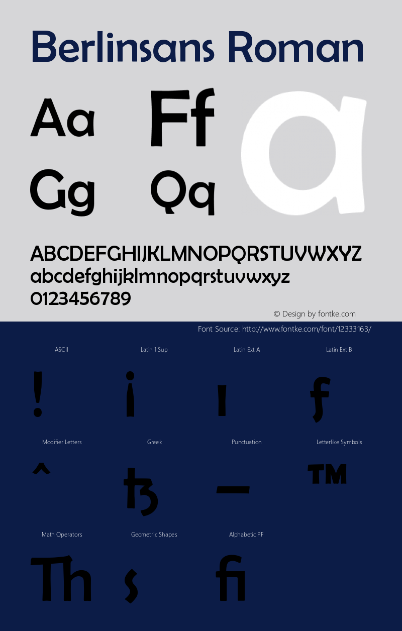 Berlinsans Roman Version 001.000 Font Sample