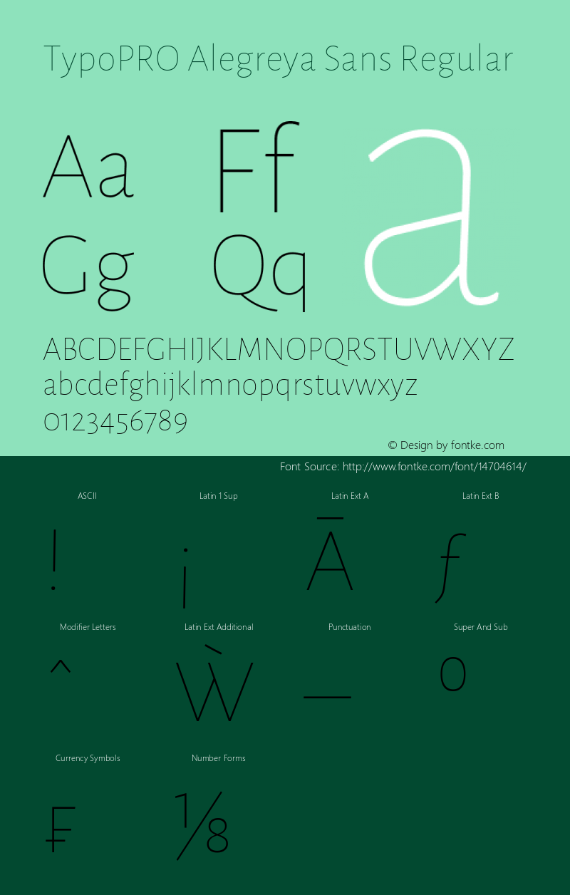 TypoPRO Alegreya Sans Regular Version 1.000;PS 001.000;hotconv 1.0.70;makeotf.lib2.5.58329 DEVELOPMENT Font Sample