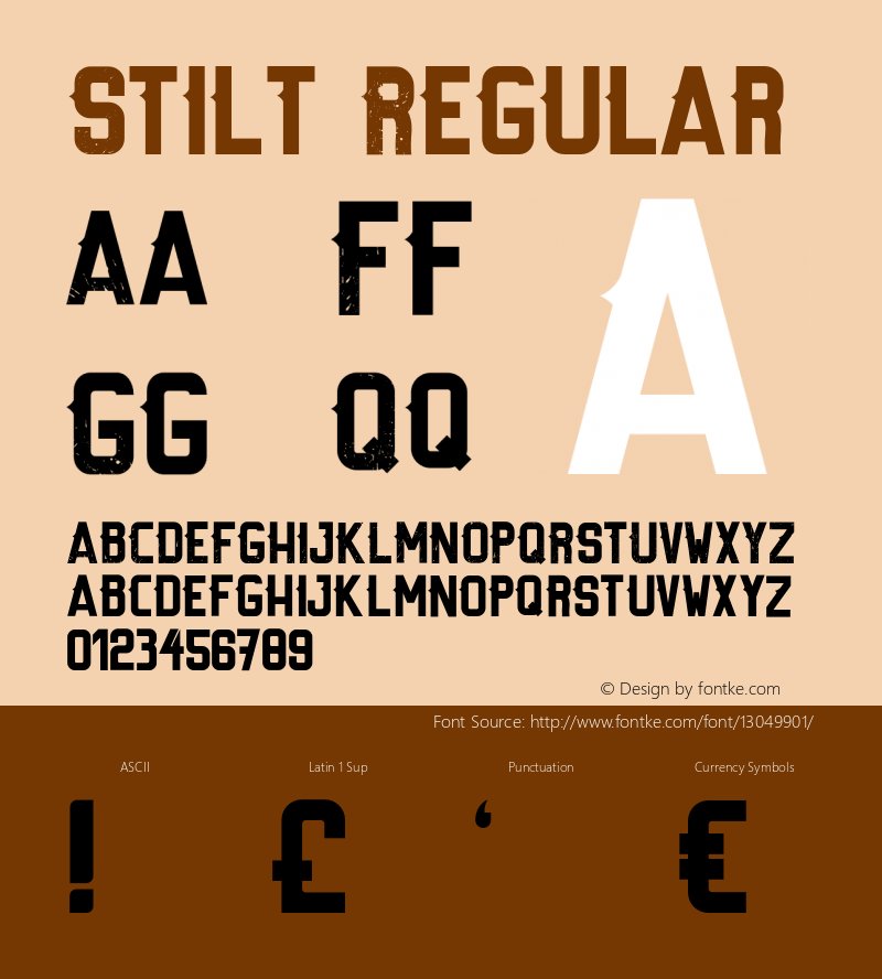 Stilt Regular Version 1.000;PS 001.000;hotconv 1.0.88;makeotf.lib2.5.64775 Font Sample