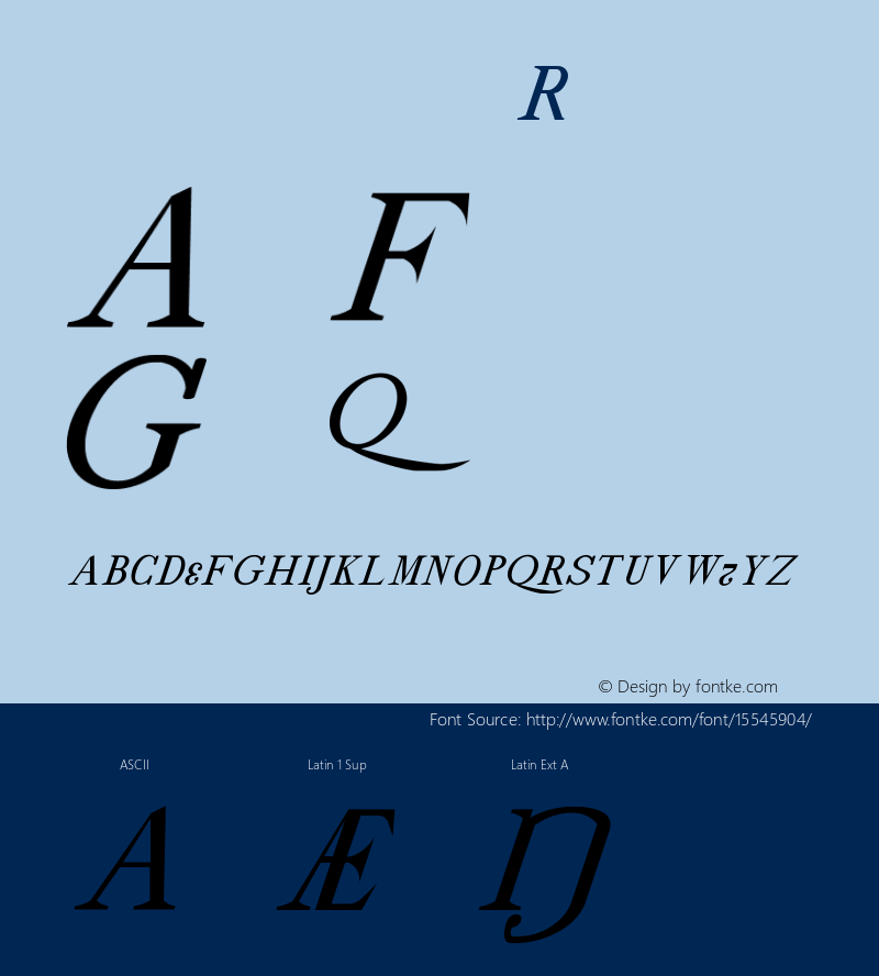 drmdozittc7 Regular Version 001.001 Font Sample