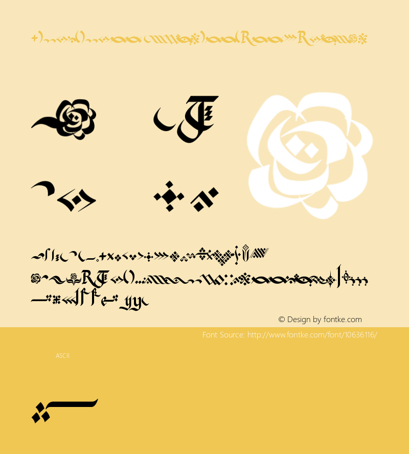 Kingthings Flourishes Regular Version 1.0; May, 2005 Font Sample