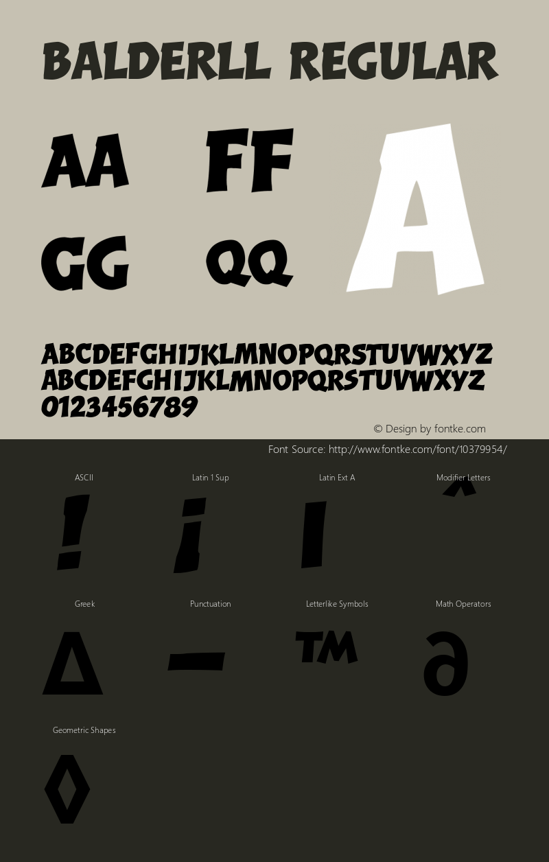 BalderLL Regular 001.000 Font Sample