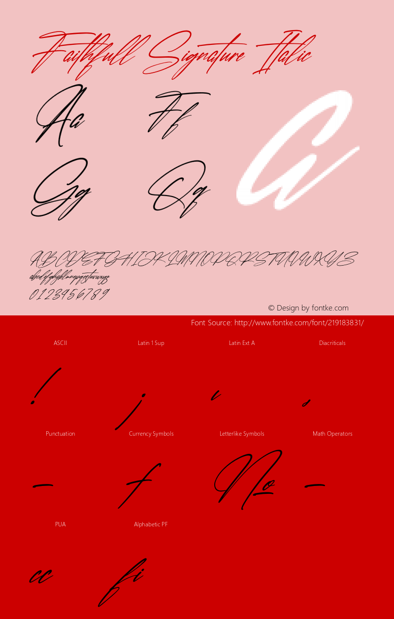 Faithfull Signature Italic Version 1.00;March 2, 2022;FontCreator 13.0.0.2683 64-bit图片样张