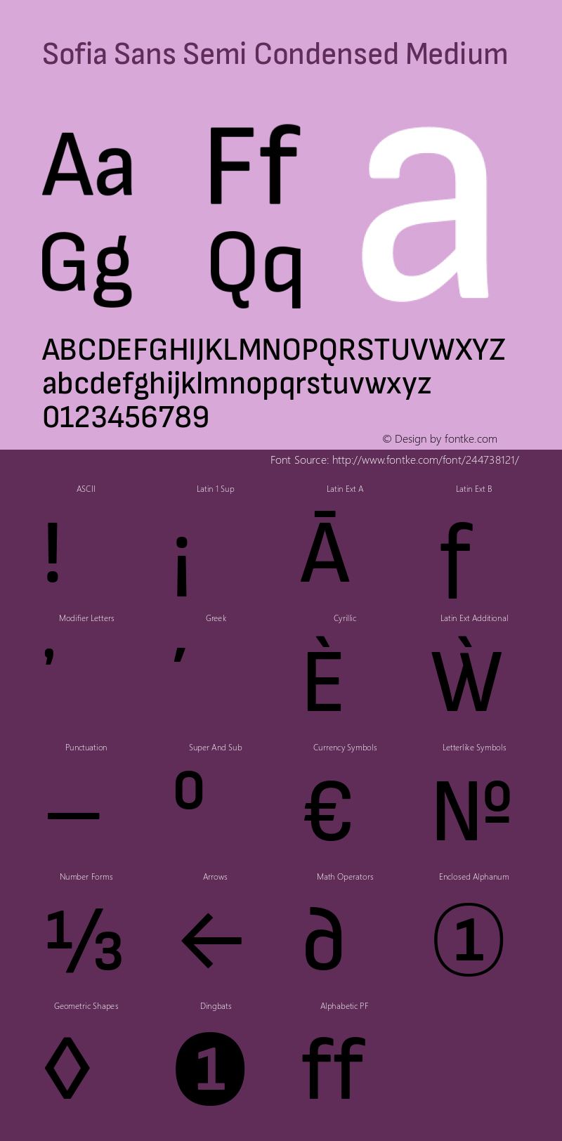 Sofia Sans Semi Condensed Medium Version 4.101; ttfautohint (v1.8.4.7-5d5b)图片样张