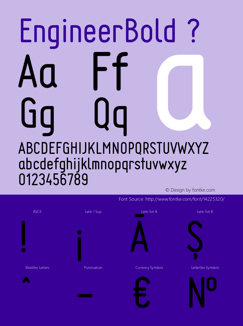 EngineerBold ? Version 1.020 2013;com.myfonts.nowak.engineer.bold.wfkit2.3X6U Font Sample