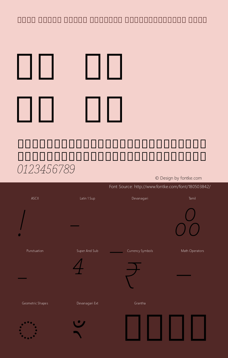 Noto Serif Tamil Slanted SemiCondensed Thin Version 2.000图片样张