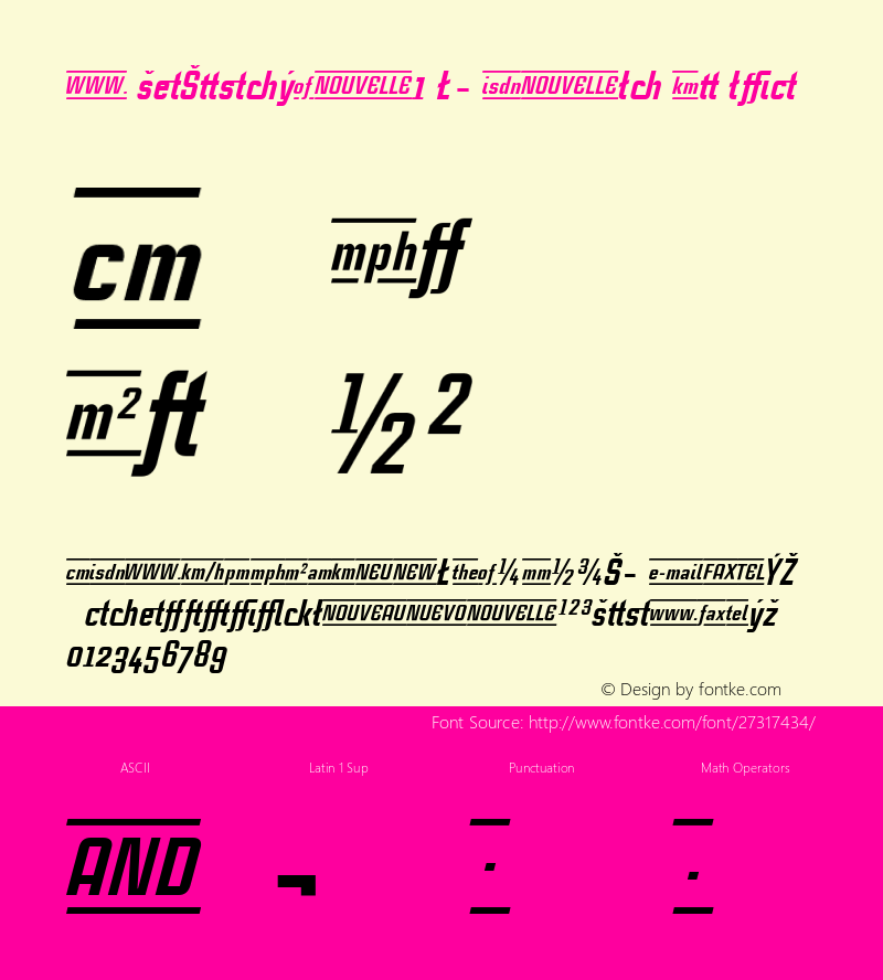 CaseStudyNo1 LT Heavy Italic Alternate Version 2.01;2005 Font Sample