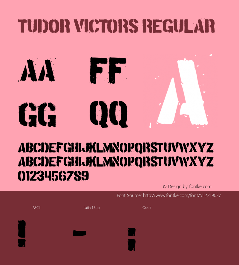 Tudor Victors Version 1.00;February 16, 2020;FontCreator 11.5.0.2430 64-bit Font Sample