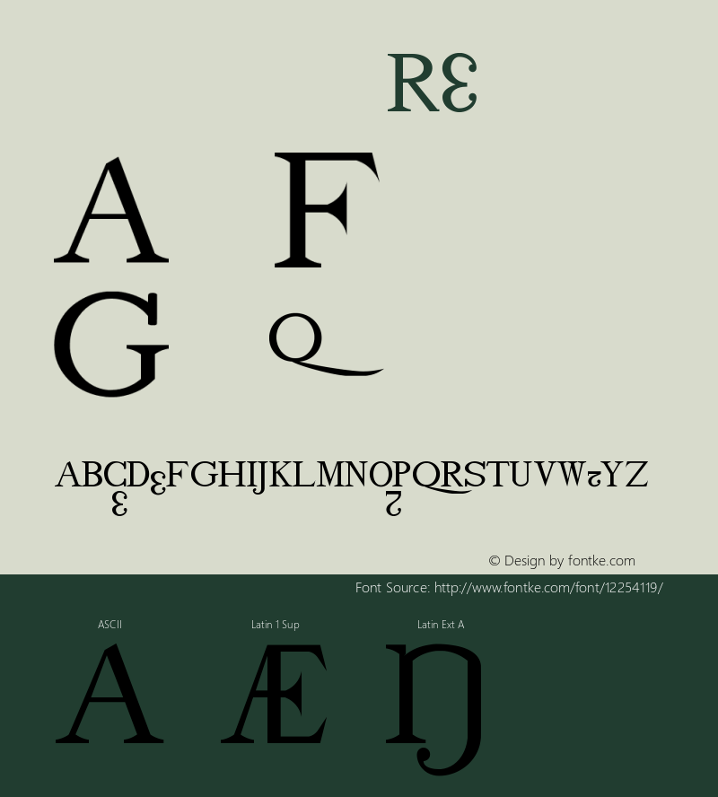 drmdozb14 Regular Version 001.001 Font Sample