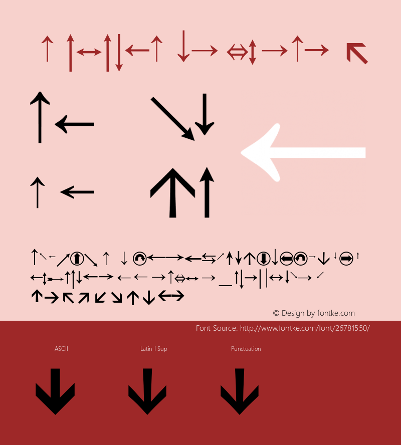 General Symbols 2 Version 1.001 Font Sample