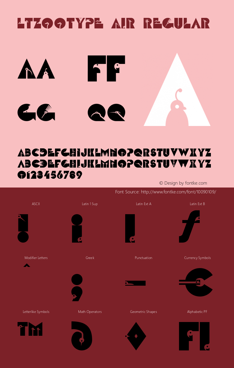 LTZootype Air Regular 1.00 Font Sample