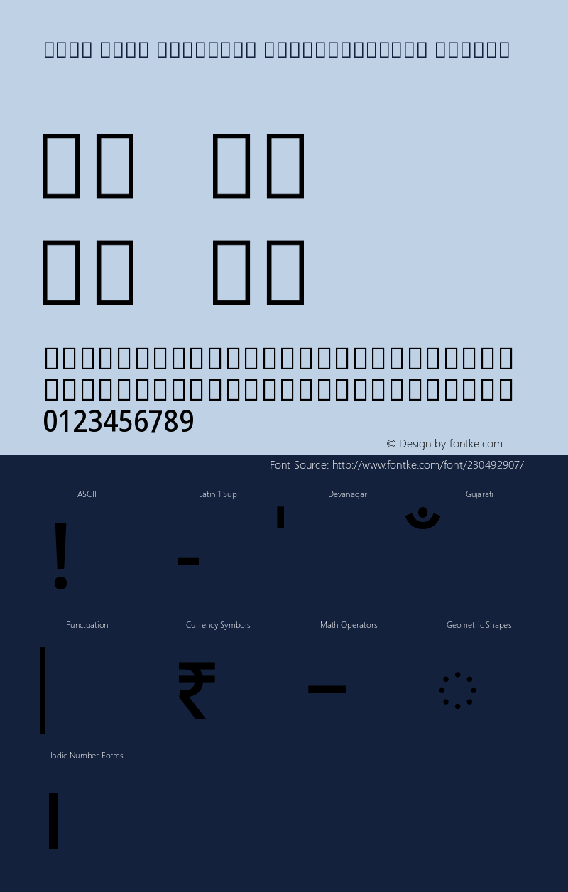 Noto Sans Gujarati SemiCondensed Medium Version 2.101图片样张
