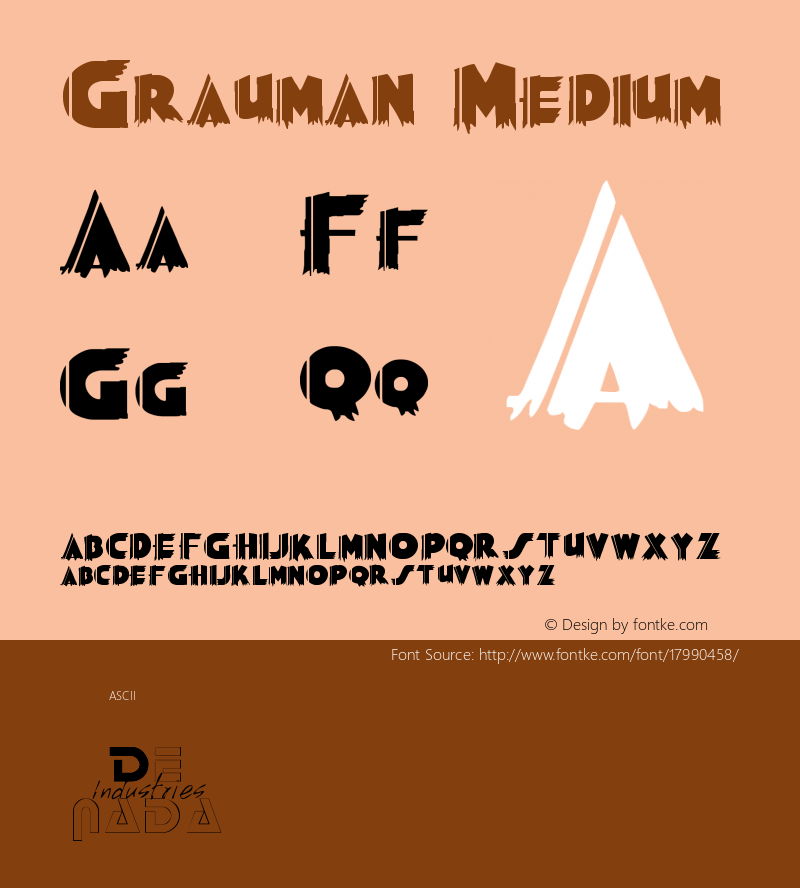 Grauman Medium Version 001.000 Font Sample