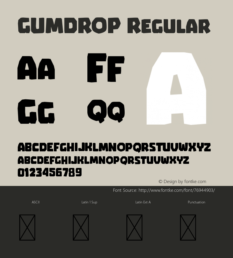 GUMDROP Version 1.002;Fontself Maker 3.5.1 Font Sample