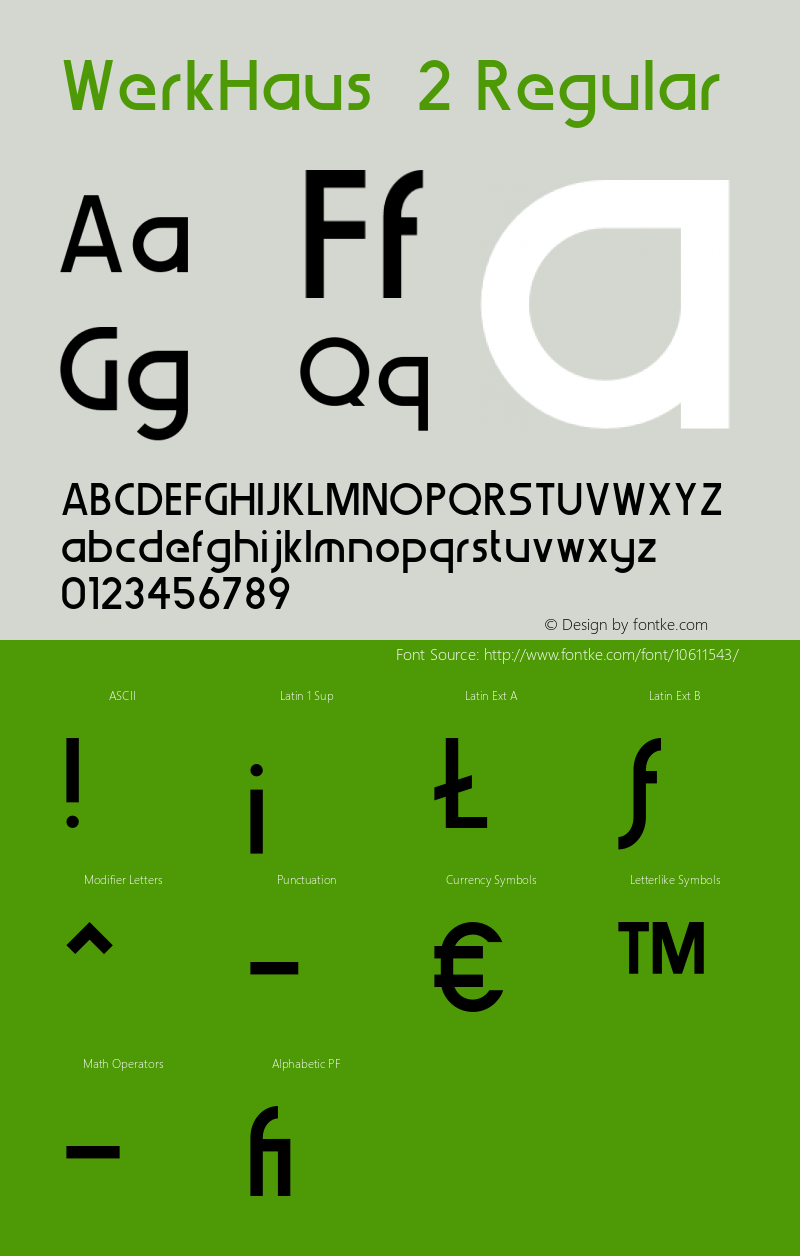 WerkHaus  2 Regular Version 1.000;com.myfonts.northernblock.werk-haus.medium.wfkit2.3hZT Font Sample