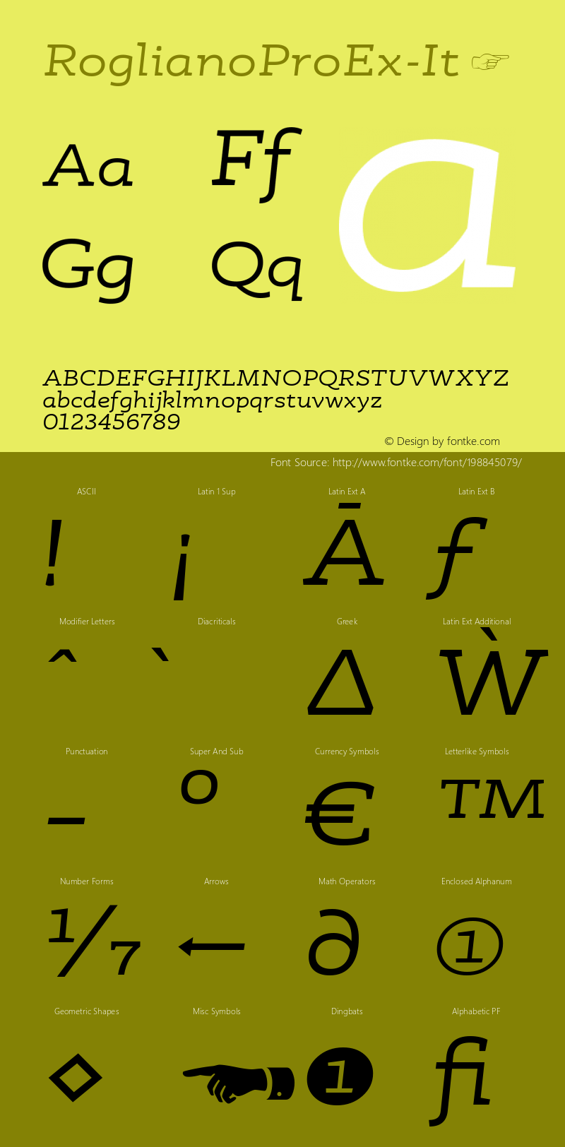 ☞RoglianoPro Expanded Italic Version 1.000;hotconv 1.0.109;makeotfexe 2.5.65596;com.myfonts.easy.untype.roglianopro.expanded-italic.wfkit2.version.5jQY图片样张