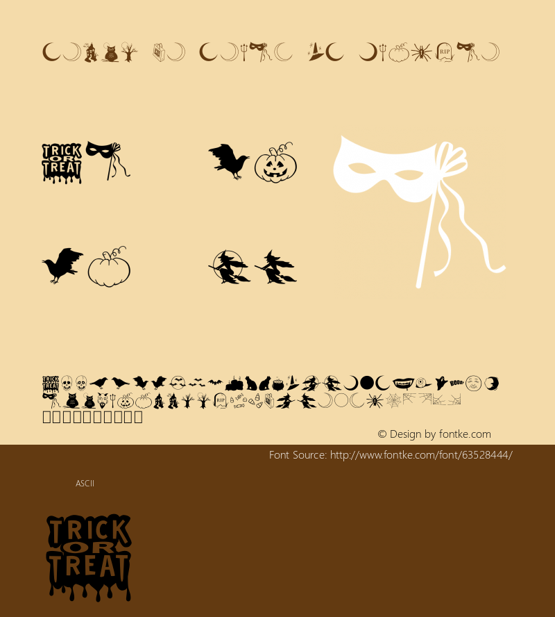 TrickorTreatOT Version 2.000 Font Sample