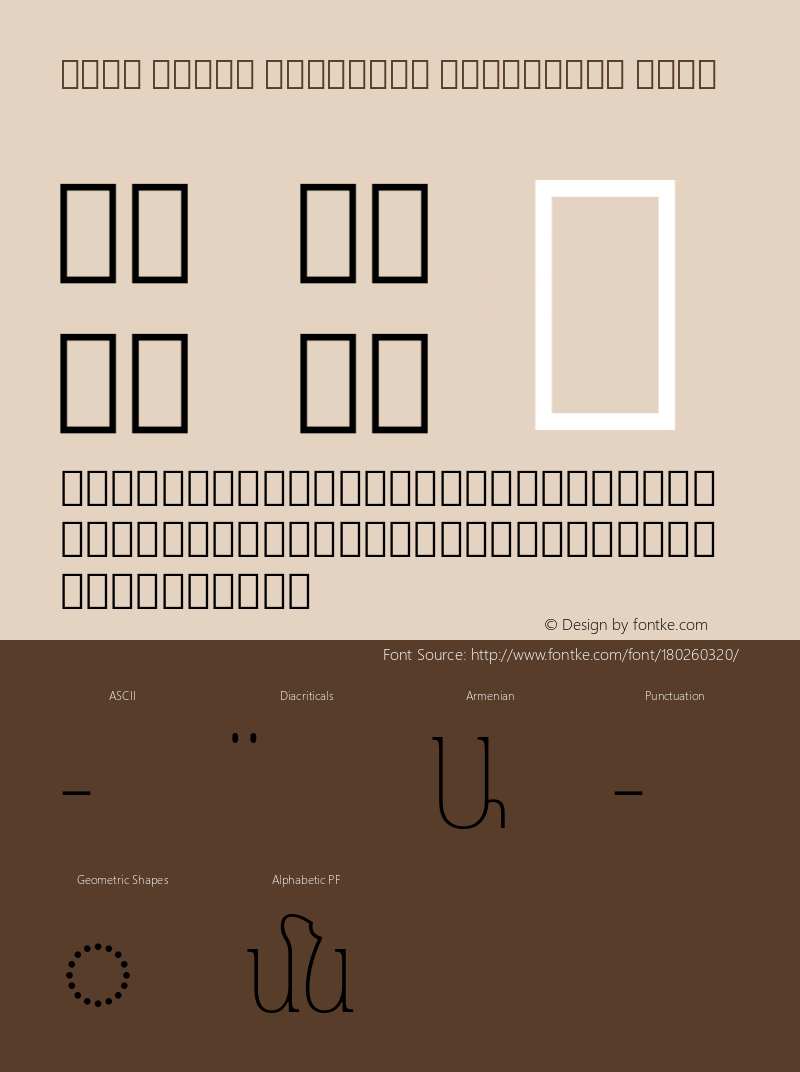 Noto Serif Armenian Condensed Thin Version 2.005; ttfautohint (v1.8.4) -l 8 -r 50 -G 200 -x 14 -D armn -f none -a qsq -X 