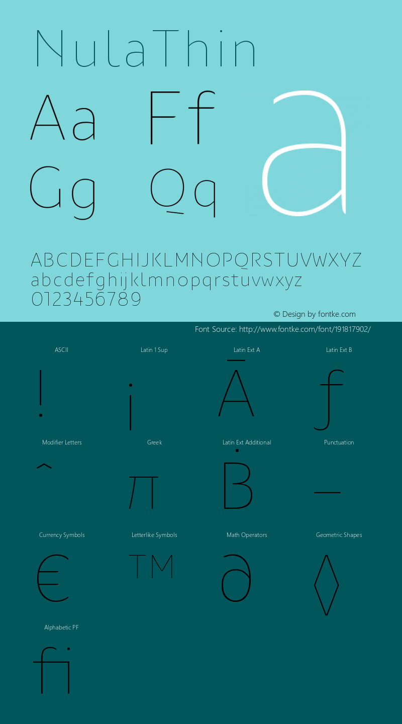 ☞NulaThin Version 1.000;com.myfonts.easy.tdf.nula.thin.wfkit2.version.4SvY图片样张