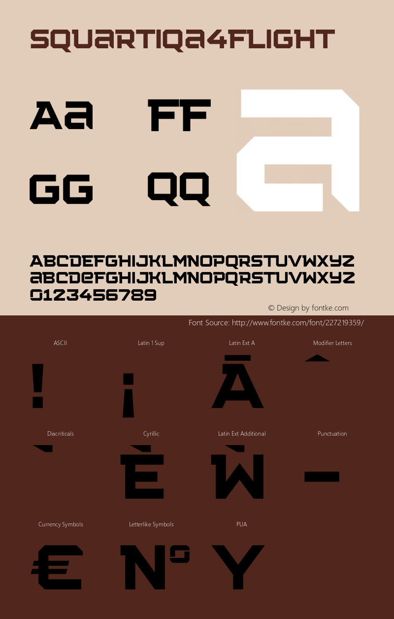 ☞Squartiqa 4F Light 1.0;com.myfonts.easy.4thfebruary.squartiqa-4f.light.wfkit2.version.3Du7图片样张