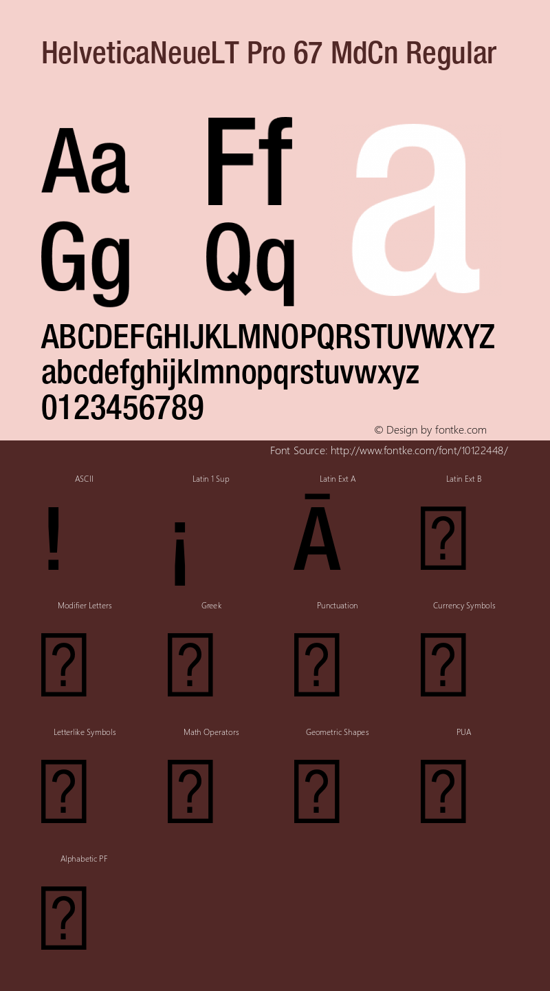 HelveticaNeueLT Pro 67 MdCn Regular Version 1.000;PS 001.000;Core 1.0.38 Font Sample