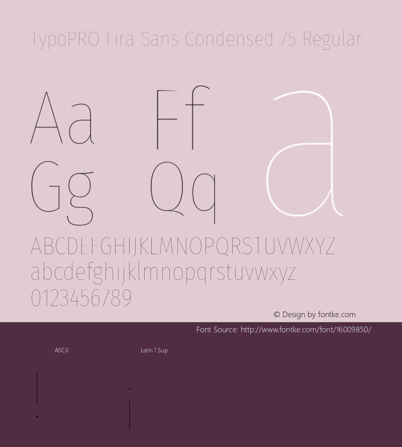 TypoPRO Fira Sans Condensed 75 Regular Version 4.202;PS 004.202;hotconv 1.0.88;makeotf.lib2.5.64775 Font Sample