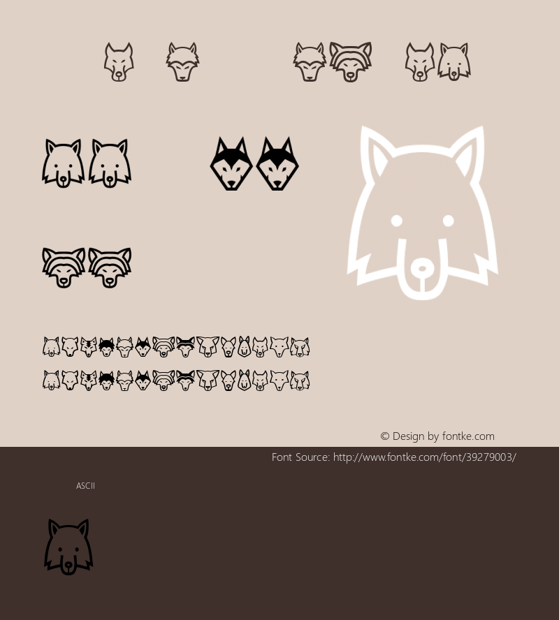 Wolves Regular Version 1.000 Font Sample
