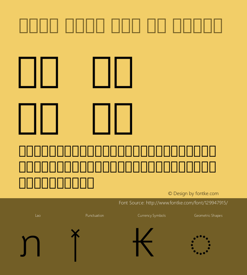 Noto Sans Lao UI Light Version 2.000; ttfautohint (v1.8.3) -l 8 -r 50 -G 200 -x 14 -D lao -f none -a qsq -X 