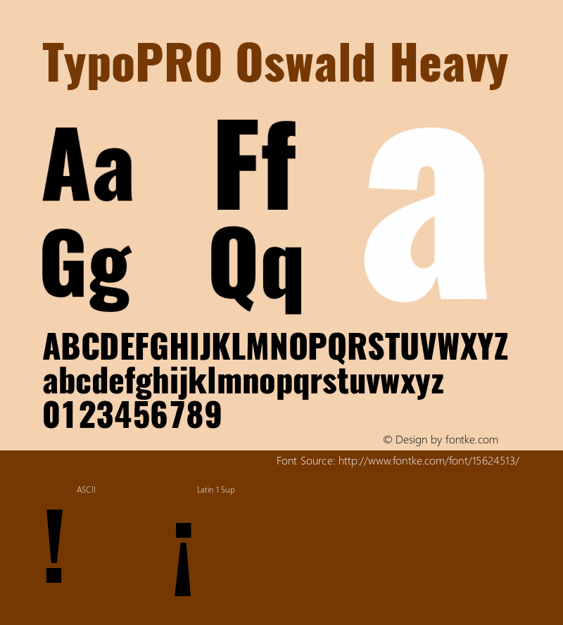 TypoPRO Oswald Heavy 3.0; ttfautohint (v0.95) -l 8 -r 50 -G 200 -x 0 -w 