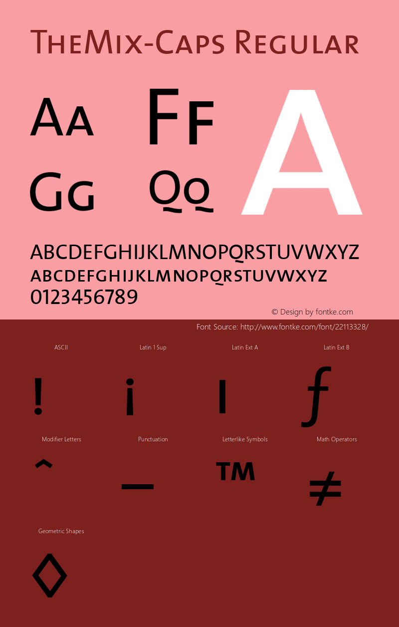 TheMix-Caps Converter: Windows Type 1 Installer V1.0d.￿Font: V1.0 Font Sample