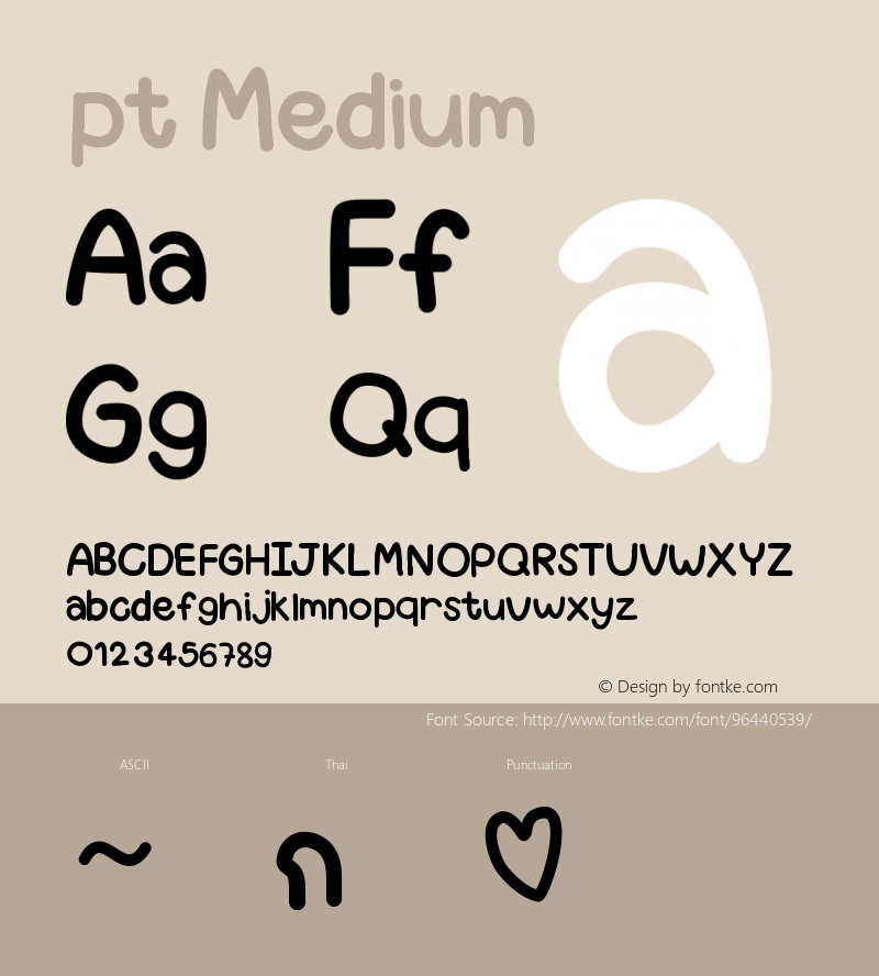 pt Version 001.000 Font Sample