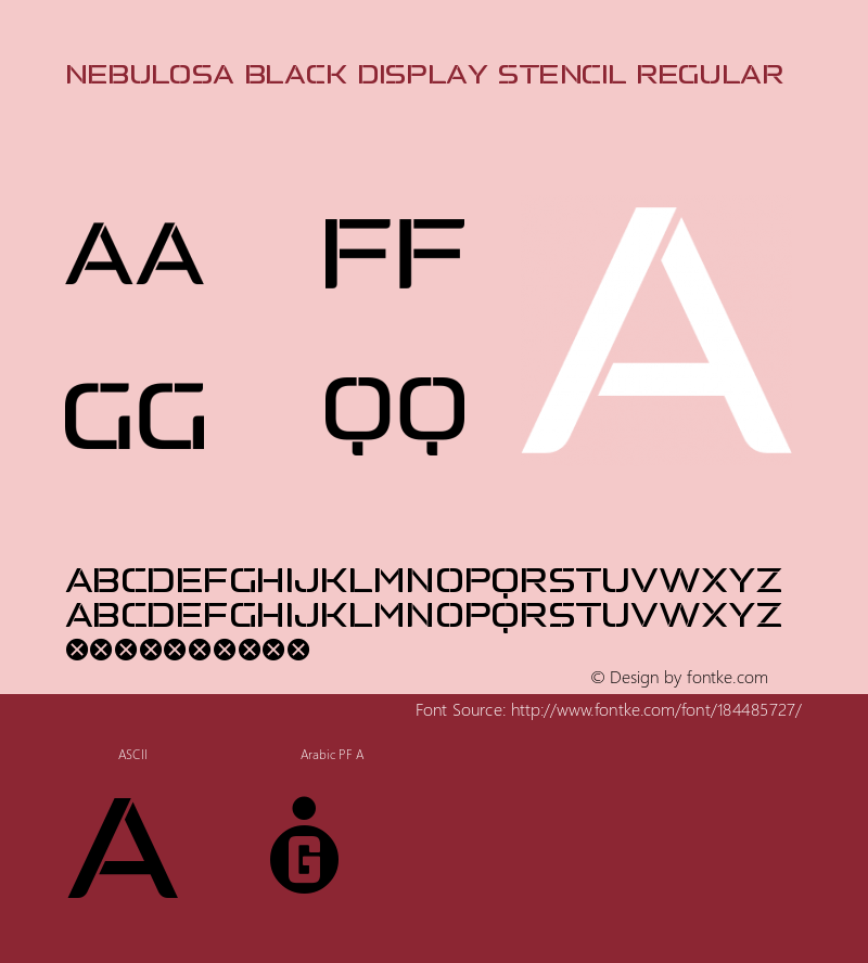 NebulosaBlackDisplayStencil Version 1.000 2019 initial release图片样张