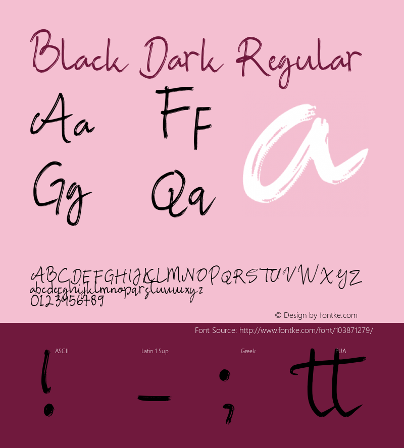 Black Dark Version 1.00;February 3, 2021;FontCreator 11.5.0.2430 64-bit Font Sample