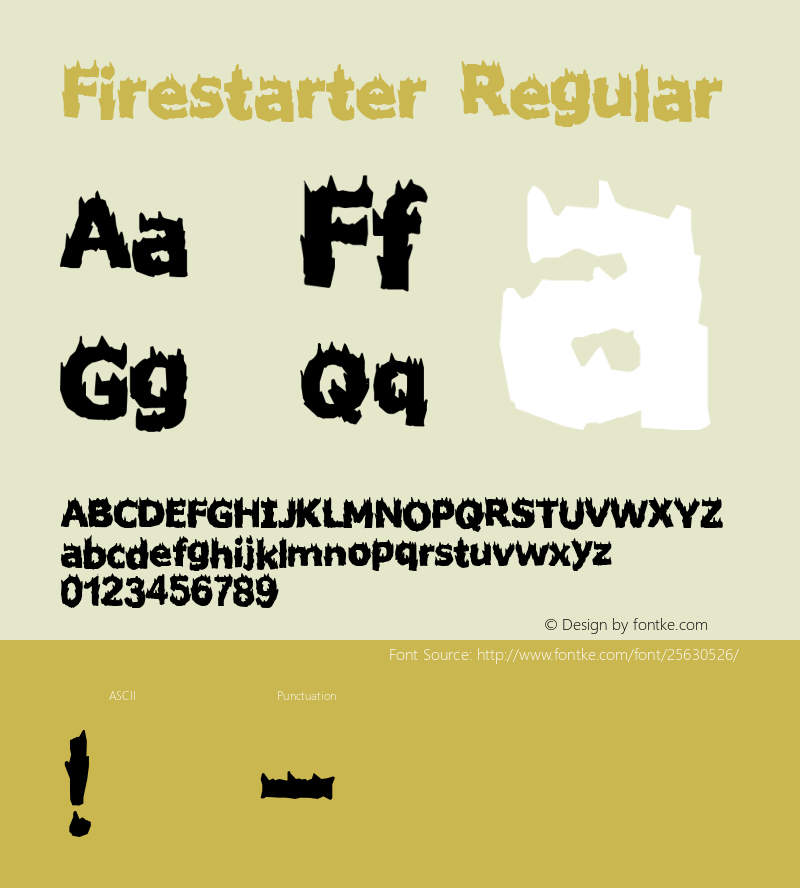 Firestarter 2 Font Sample