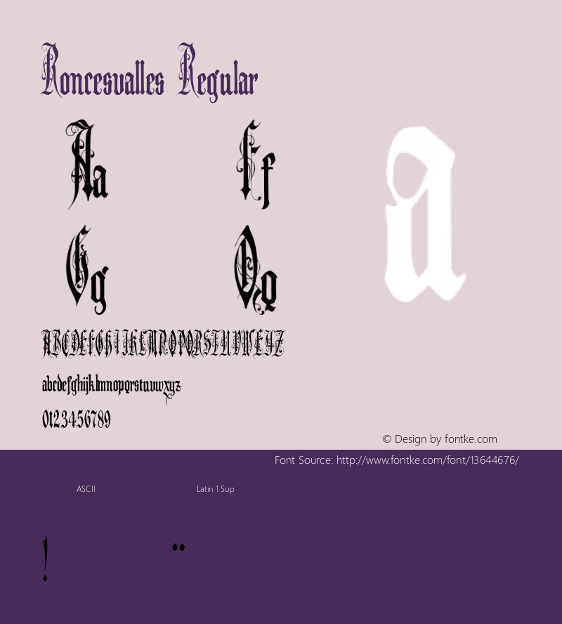 Roncesvalles Regular 001.001 Font Sample
