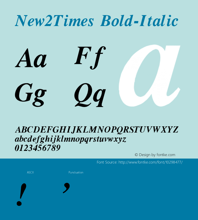 New2Times Bold-Italic 1.0 Sun Oct 03 16:00:42 1993 Font Sample