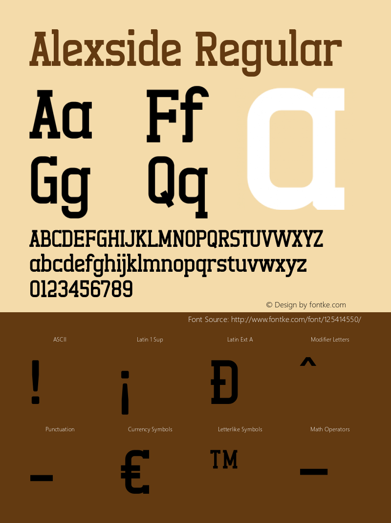 Alexside Version 1.00;March 9, 2021;FontCreator 13.0.0.2683 64-bit Font Sample