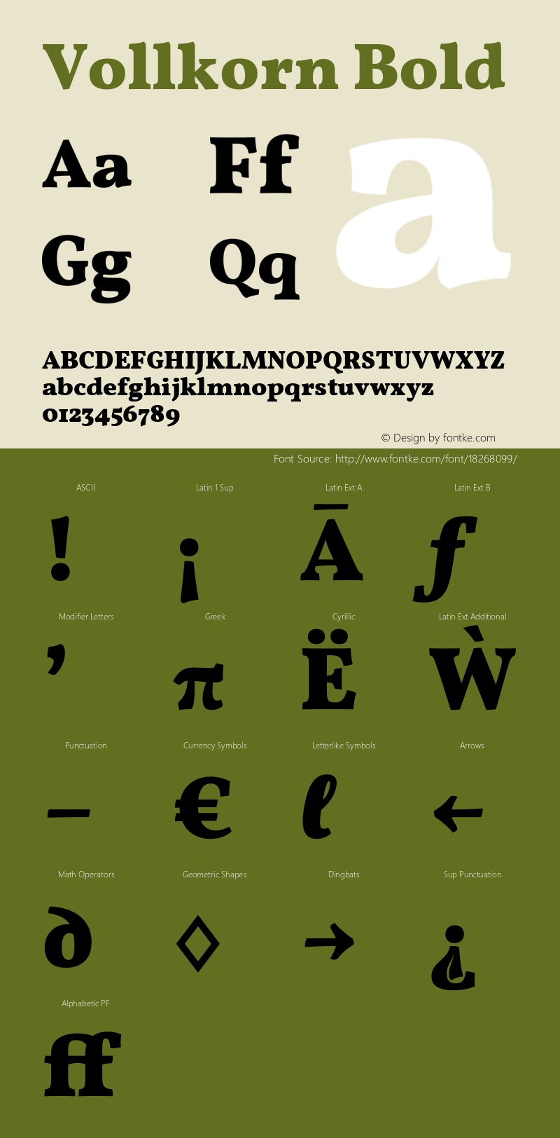 Vollkorn Bold Version 3.002;PS 003.002;hotconv 1.0.70;makeotf.lib2.5.58329 Font Sample