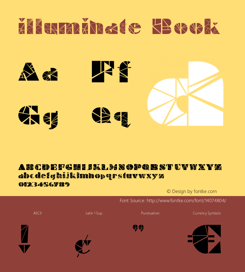 illuminate Book Version 1.0 Font Sample